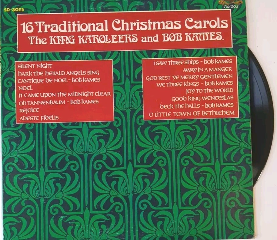 King Karoleers & Bob Kames Lp 16 Traditional Christmas Carols Ex Cond