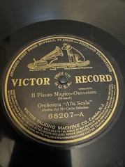 12” Victor 78 RPM Orch Alla Scala Carlo Sabaino – Il Flauto Magico 68207 E-