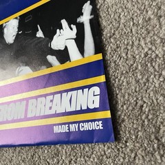Far From Breaking – Made My Choice 7″ Vinyl Record FIRST US Pressing Blue 2002