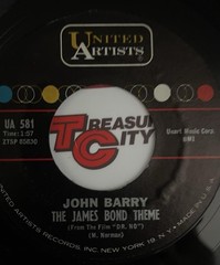 RARE DR. NO Picture Sleeve 45 VG+ JAMES BOND John Barry Ultrasonic