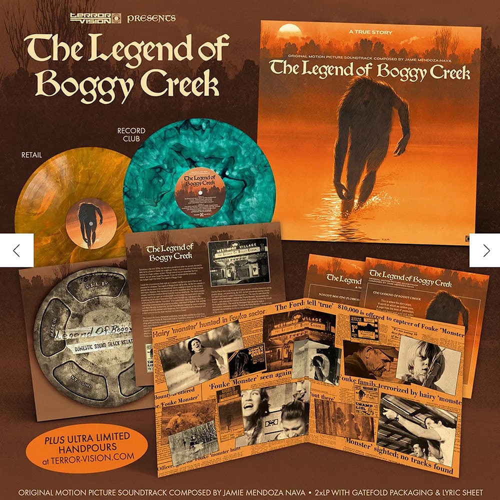 The Legend Of Boggy Creek Soundtrack Vinyl LP Sunrise Edition Terror Vision New