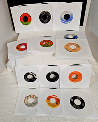 VTG Lot of 25 Classic Rock Pop 45RPM Single Records CCR Benatar Croce Jackson 5