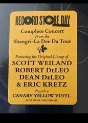 STONE TEMPLE PILOTS Live At Rolling Rock Yellow Vinyl RSD 2026 Record Store Day