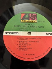 Crosby Stills Nash Young DEJA VU LP 1970 Original Presswell 1st Press -C/-C