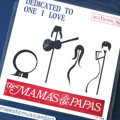ORIGINAL 1967 RARE ART COVER THE MAMAS & THE PAPAS DEDICATED 7″ VINYL EP