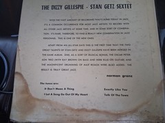 Norgran N-2 Dizzy Gillespie Stan Getz Sextet 10 inch 33 rpm