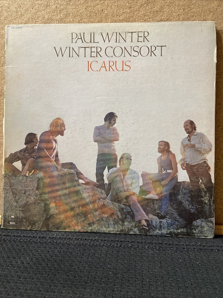 THE PAUL WINTER~ CONSORT ICARUS LP ORIG ’72 EPIC KE-31643 WORLD FOLK GEM/ VG+