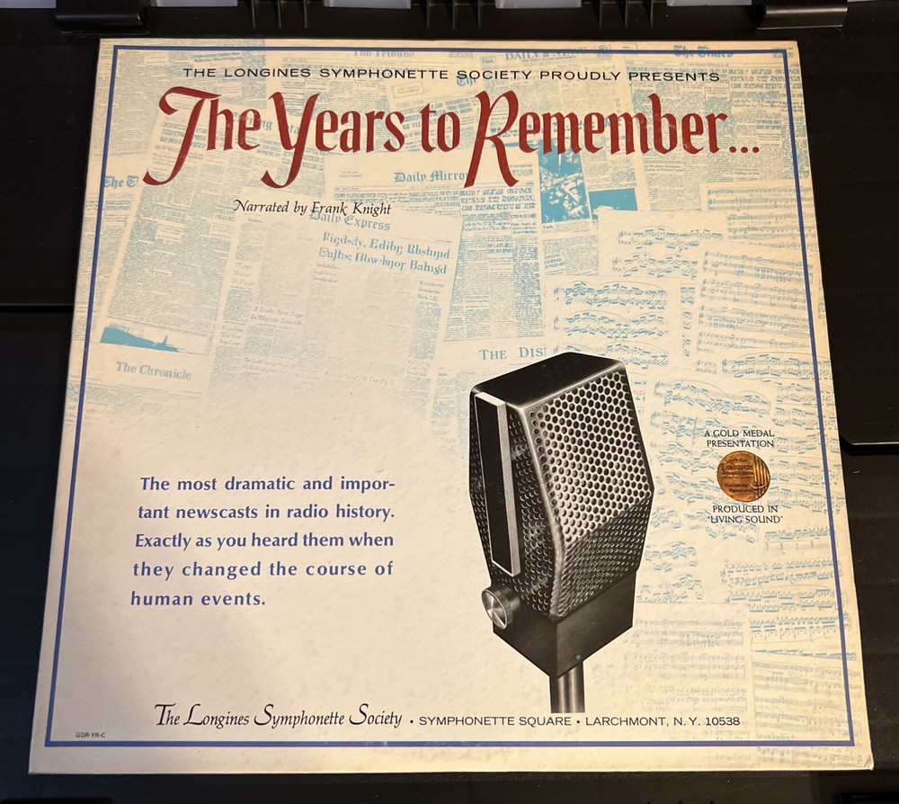 The Years To Remember – Frank Knight – Longines Symphonette Society Vinyl Record