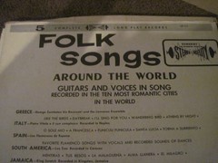 Folk Music from Around World, 1970, Somerset, 7 LP 33 1/3rpm Albums, Very Gd.Con