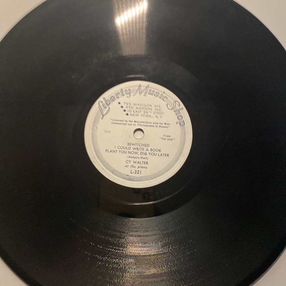 1941 JAZZ Cy Walter BEWITCHED 78 rpm Liberty Music Shop 321 E
