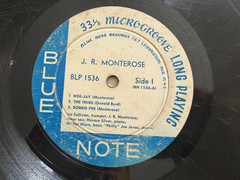 J.R. Monterose Blue Note 1536 LP ~ RARE ~ Flat Edge ~ Lexington ~ DG ~ Ear RVG