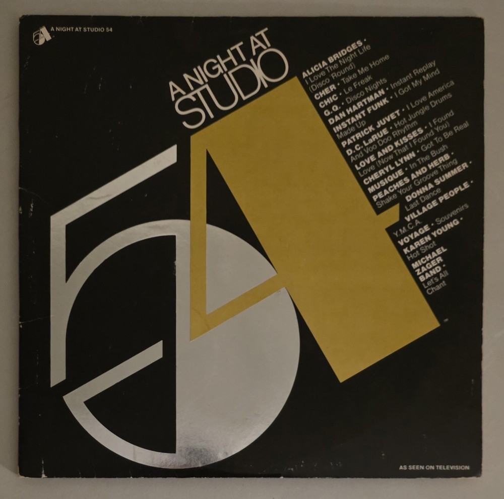 A Night At Studio 54 Vinyl 2xLP Record VG+ Chic Village People DISCO HITS