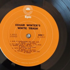 Edgar Winter’s White Trash LP Vinyl 12″ Epic Records Rock Stereo E 30512