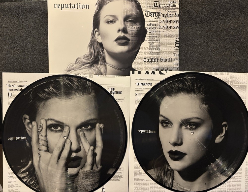 Taylor Swift Reputation VINYL DOUBLE ALBUM PICTURE DISCS 2 LP 2017 First Edition