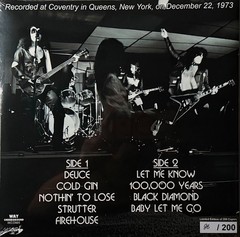 Kiss Out On The Streets LP Splatter Vinyl Earliest recording 1973 !! Limited NEW