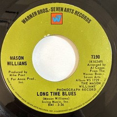 Mason Willilams Classical Gas / Long Time Blues 7″ 45rpm VG++