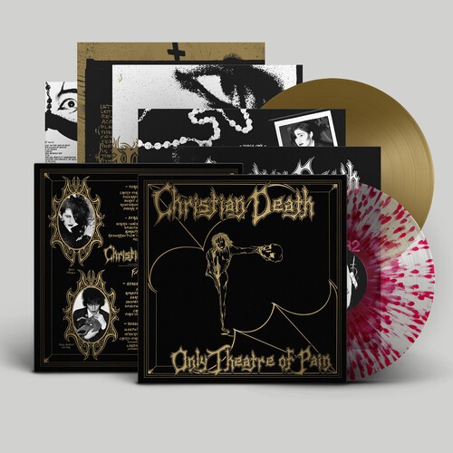 Christian Death – Only Theatre of Pain (POSTER + CLEAR RED SPLATTER & GOLD 2xVIN