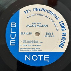 Jackie McLean Right Now 1st NY Mono RVG Blue Note lp