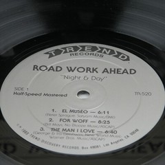 Road Work Ahead ‎– Night & Day 1983 lp TR-520 – Jazz – NM/NM