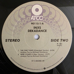 INXS Dekadance 33 1/3 RPM EP 1983 ATCO Records 7 90115-1-A MASTERDISK Bob Ludwig
