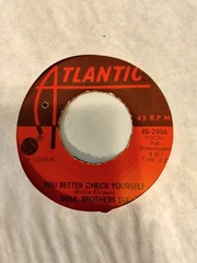 Soul Brothers Six ‘You Better Check Yourself’ 45rpm Atlantic Soul