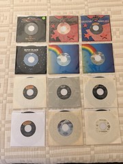 Batch of Dad’s Old 45/7” Vinyl Collection VG-VG+ 60s 70s 80s Cleaned & Resleeved