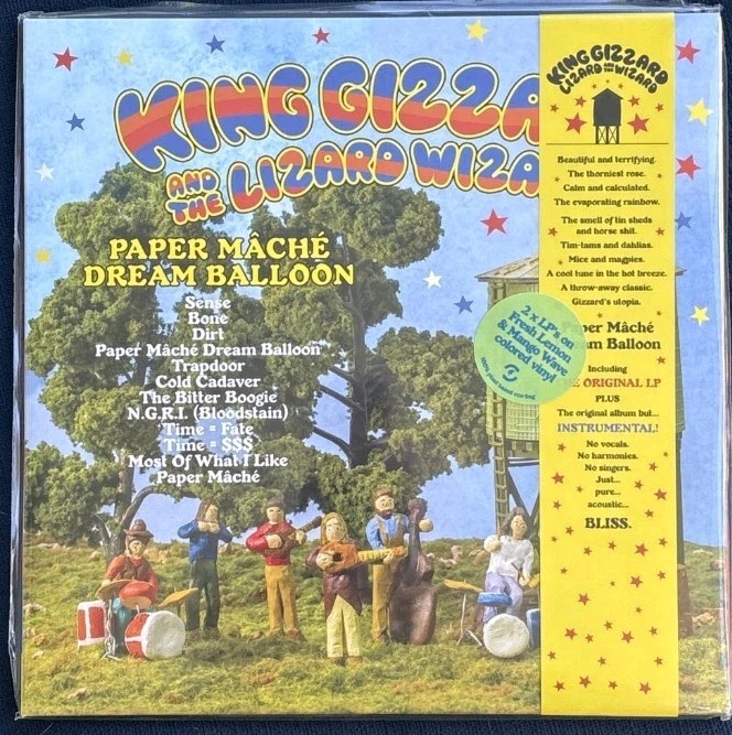 KING GIZZARD & LIZARD WIZARD Paper Mâché Dream Colored Vinyl 2LP NEW Reissue