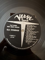 Ella Fitzgerald Clap Hands Here Comes Charlie Verve LP Mono V 4053 Lou Levy