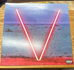 Maroon 5 V 222 Records 2010s Red 12″ Vinyl LP B0021200-01 Limited Edition