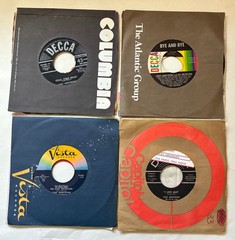 Lot of 25 jazz Vinyl Records 45s Singles 1950s Ella Fitzgerald Louis Armstrong