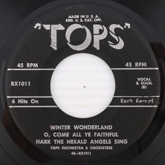 Tops Orchestra – Frosty The Snowman & 5 More Christmas Hits 45 rpm Record RX1011