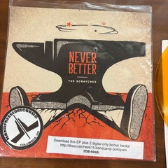 33 1/3 RPM Album The Scratches – Never Better – Handpressed Records HPR006