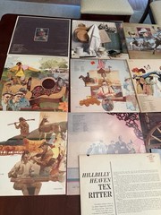 Lot of 22 Vintage Vinyl Various Americana Country Folk see Desc Pics