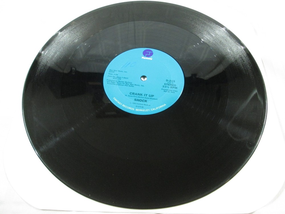 Shock – San Juan /Crank it Up 12″ Vinyl 1983 Fantasy PROMO Electro Funk