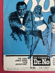 RARE DR. NO Picture Sleeve 45 VG+ JAMES BOND John Barry Ultrasonic