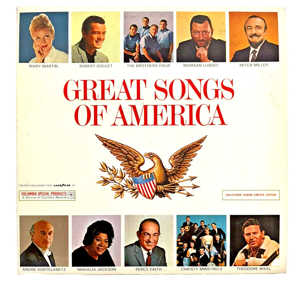 GREAT SONGS OF AMERICA LP CSP133 Brass Military Patriotic Country Play Tested