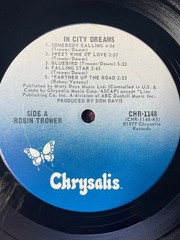 TWO Robin Trower LP’s In City Dreams & For Earth Below Blues Rock 1970’s