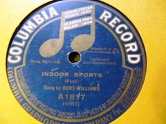 W WAR I 1915 BERT WILLIAMS Negro Vaudeville I’M NEUTRAL/ Indoor Sports COL A1817