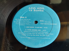 AZUL AZUL “LA BOMBA” 12″ SINGLE PROMO RECORD 2000 SONY RECORDS