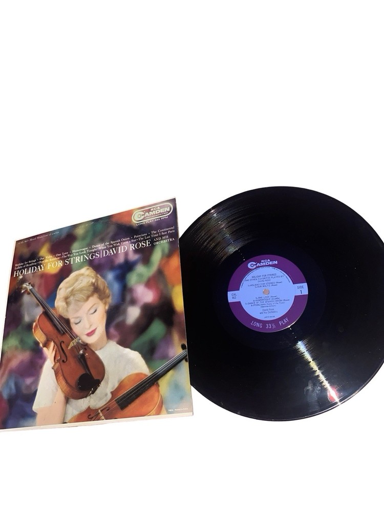 Vtg Lp Holiday For Strings David Rose Rare LP 463