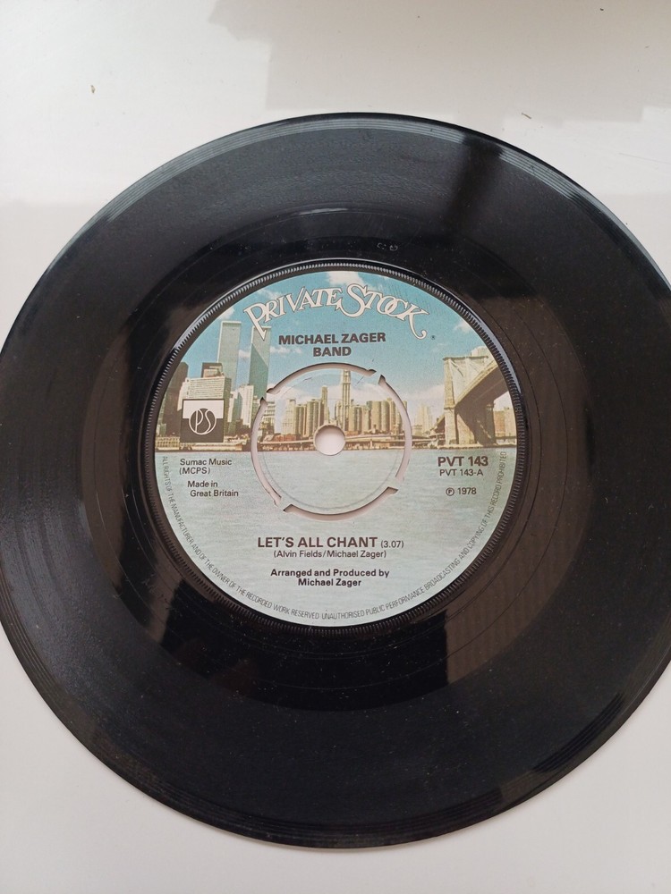 Michael Zager Band – Let’s All Chant – 7″ Vinyl Single – Free P&P