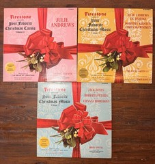 15 Vintage Christmas LP Record Lot Mantovani Julie Andrews Firestone VG+ Vinyl