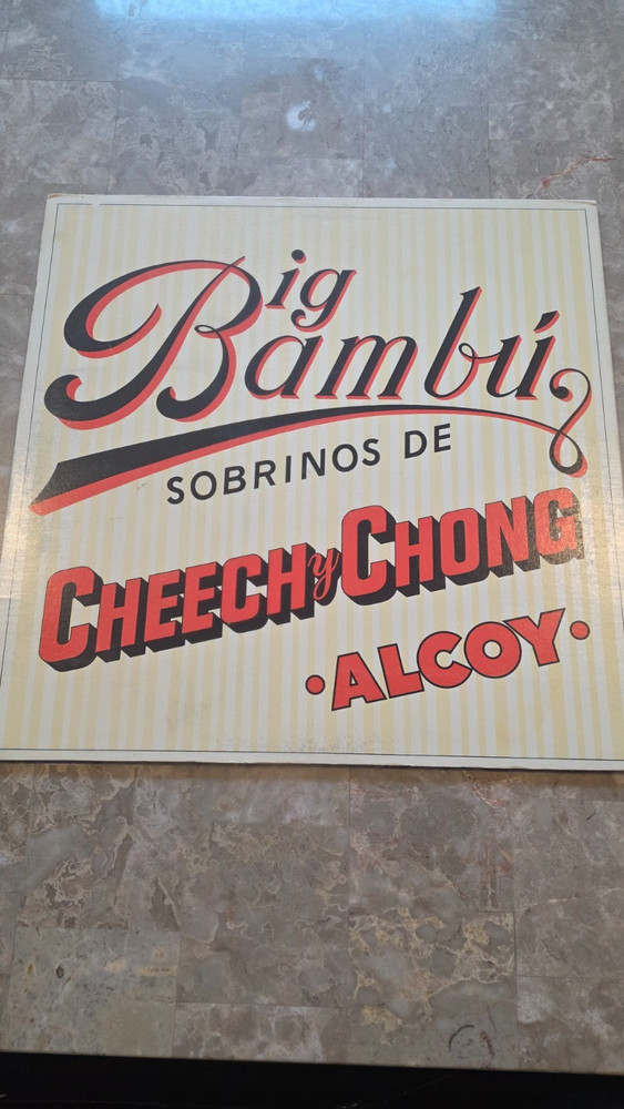 Cheech & Chong Big Bambu ODE SP 77014 RARE w/rolling paper Vinyl LP FREE SHIP