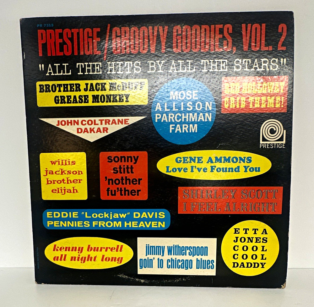 Prestige 12″ Black Vinyl LP Groovy Goodies Vol. 2 1964 Jazz PR 7313