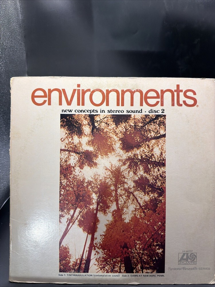 1970 ENVIRONMENTS New Concepts In Stereo Sound #2 LP Atlantic Field Rec NM/VG+