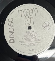 MODERN EON – FICTION TALES – ORIGINAL 1981 CANADA DINDISC LP vinyl album VG+/VG