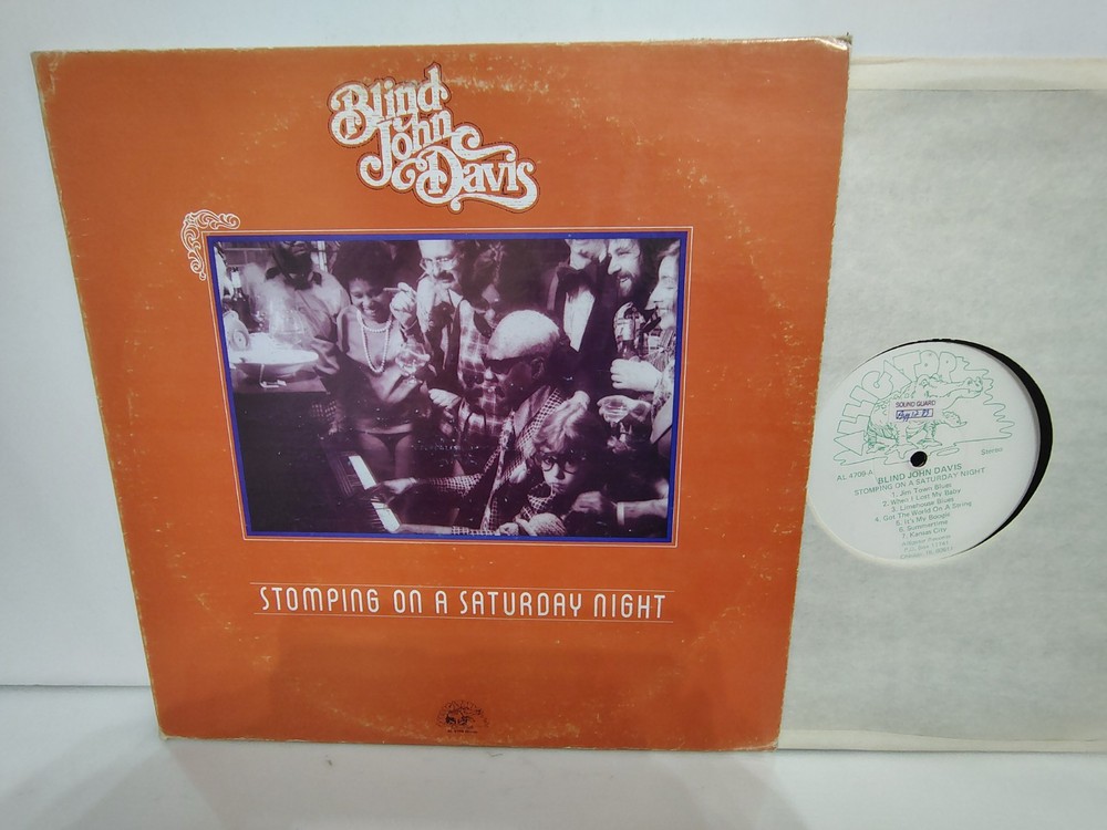 BLIND JOHN DAVIS – “STOMPING ON A SATURDAY NIGHT” / ALLIGATOR RECORDS 1977