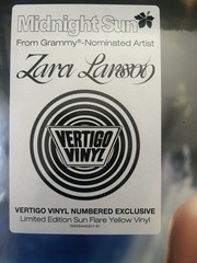 Zara Larsson – Midnight Sun Flare Yellow- VV Vertigo Exclusive Vinyl LP /3000