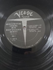 DIZZY GILLESPIE QUINTET An Electrifying Evening With… VERVE LP mono