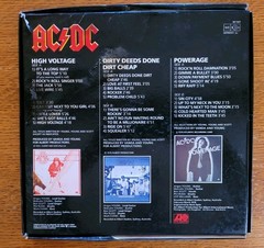 AC/DC RARE 1980 BOX SET Dirty Deeds High Voltage Powerage Cold Hearted Man 3LP